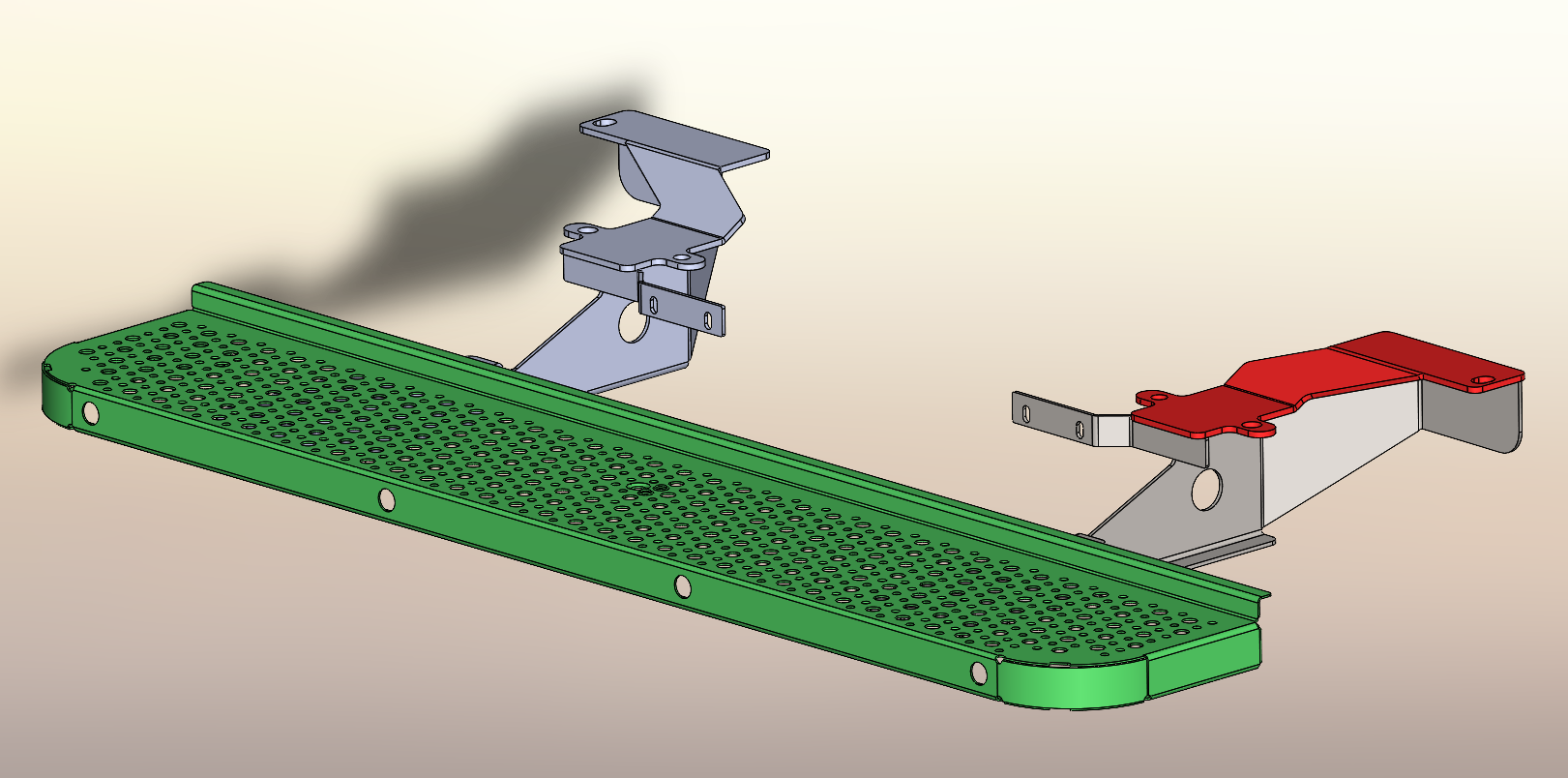 Serie HTF | Hecktrittstufe aus Stahl feuerverzinkt für Fzg. mit AHK ab Werk, 1400mm - Custom V710 ab 2024