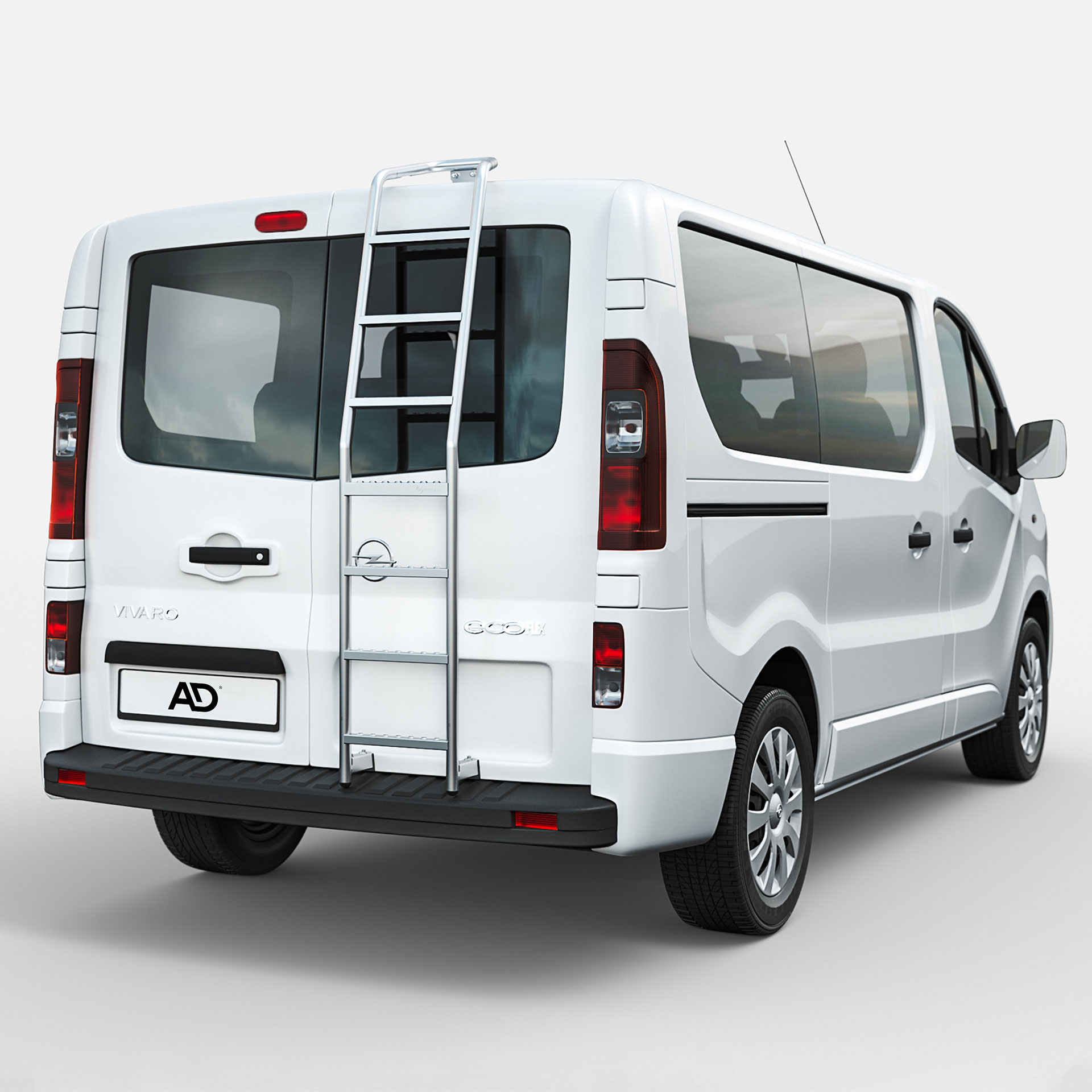 Serie HKL | Hecktürleiter zum Klemmen - Vivaro 2014-2019, Trafic 2014-, NV300 2016- H1 Serie HKL | Hecktürleiter zum Klemmen - Vivaro 2014-2019, Trafic 2014-, NV300 2016- H1