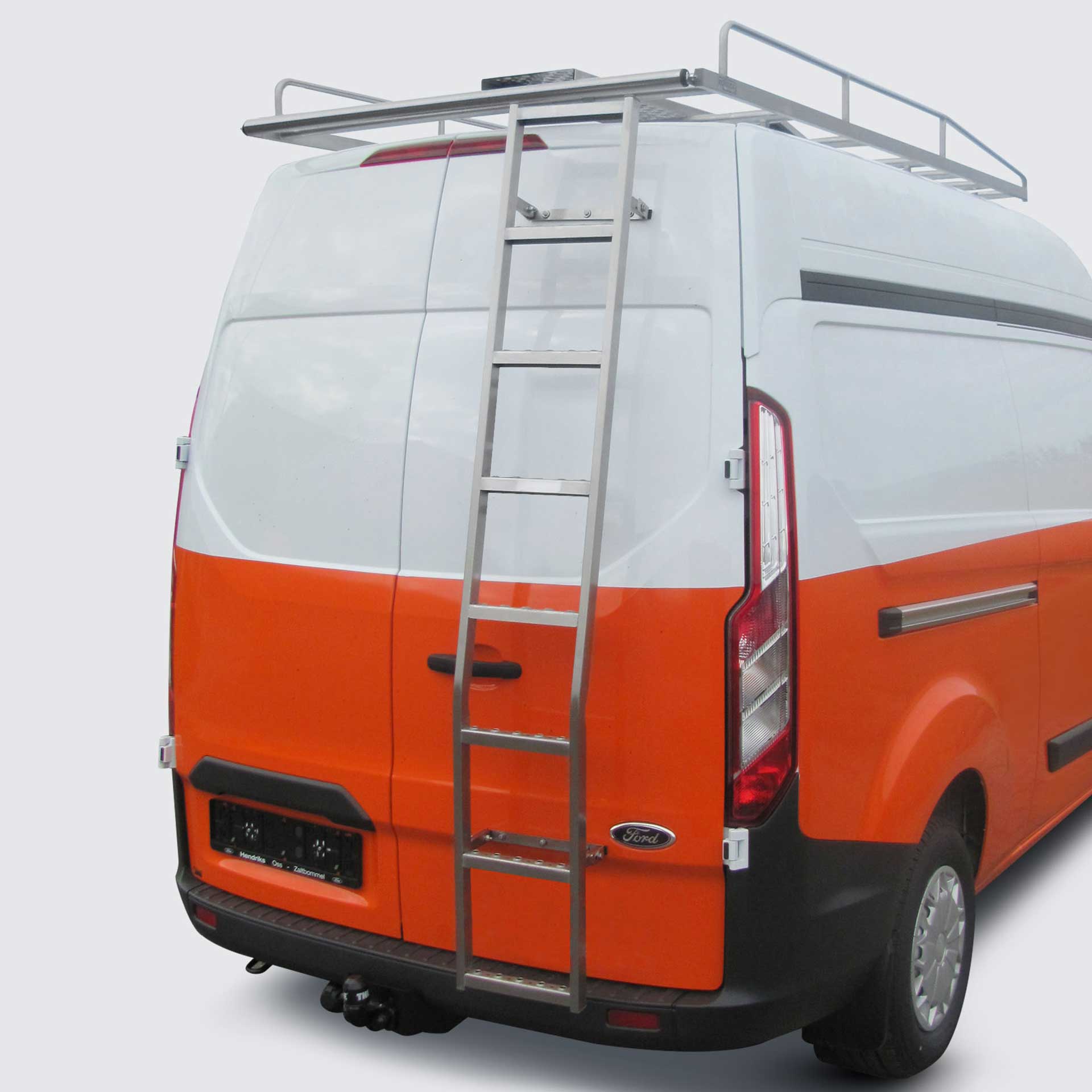Serie CVA | Dachgepäckträger aus Edelstahl - Transit 2014- L2H3 mit Hecktüren