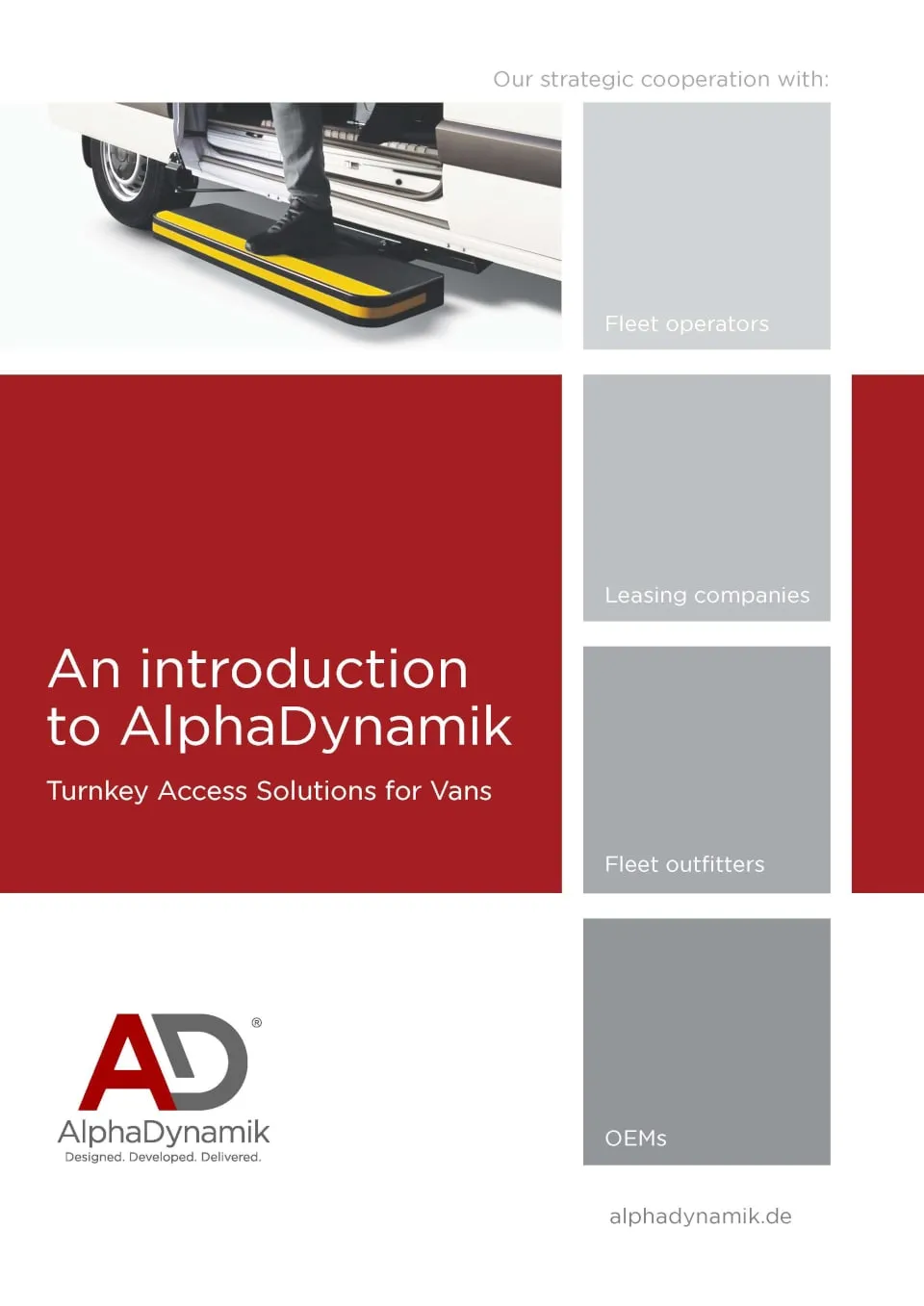 Turnkey Access Solutions for Vans by AlphaDynamik, Fleets and Fleet Operators Brochure