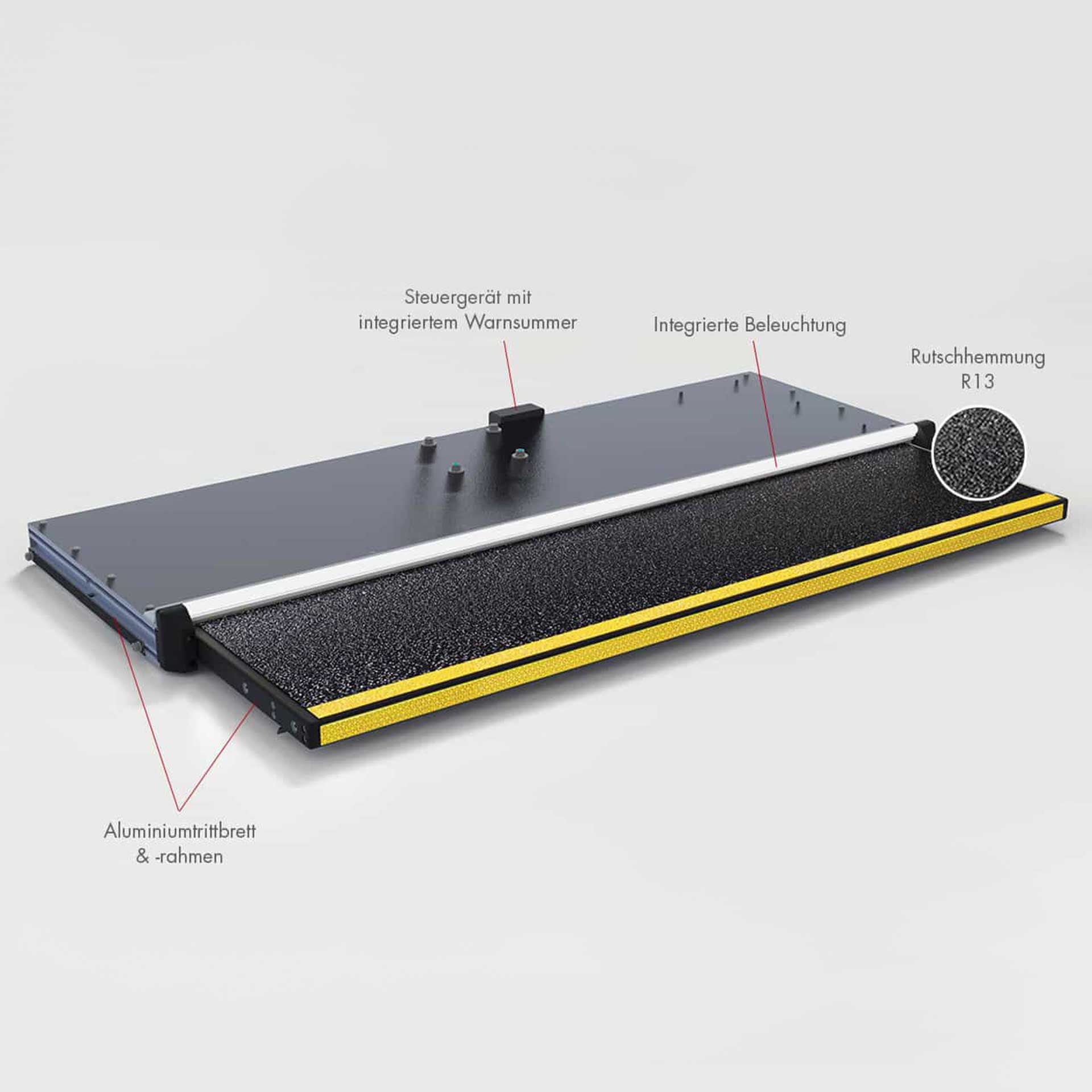 Serie E1 | Seitliche elektrische Kassettenstufe, 1200mm - Daily 2014-
