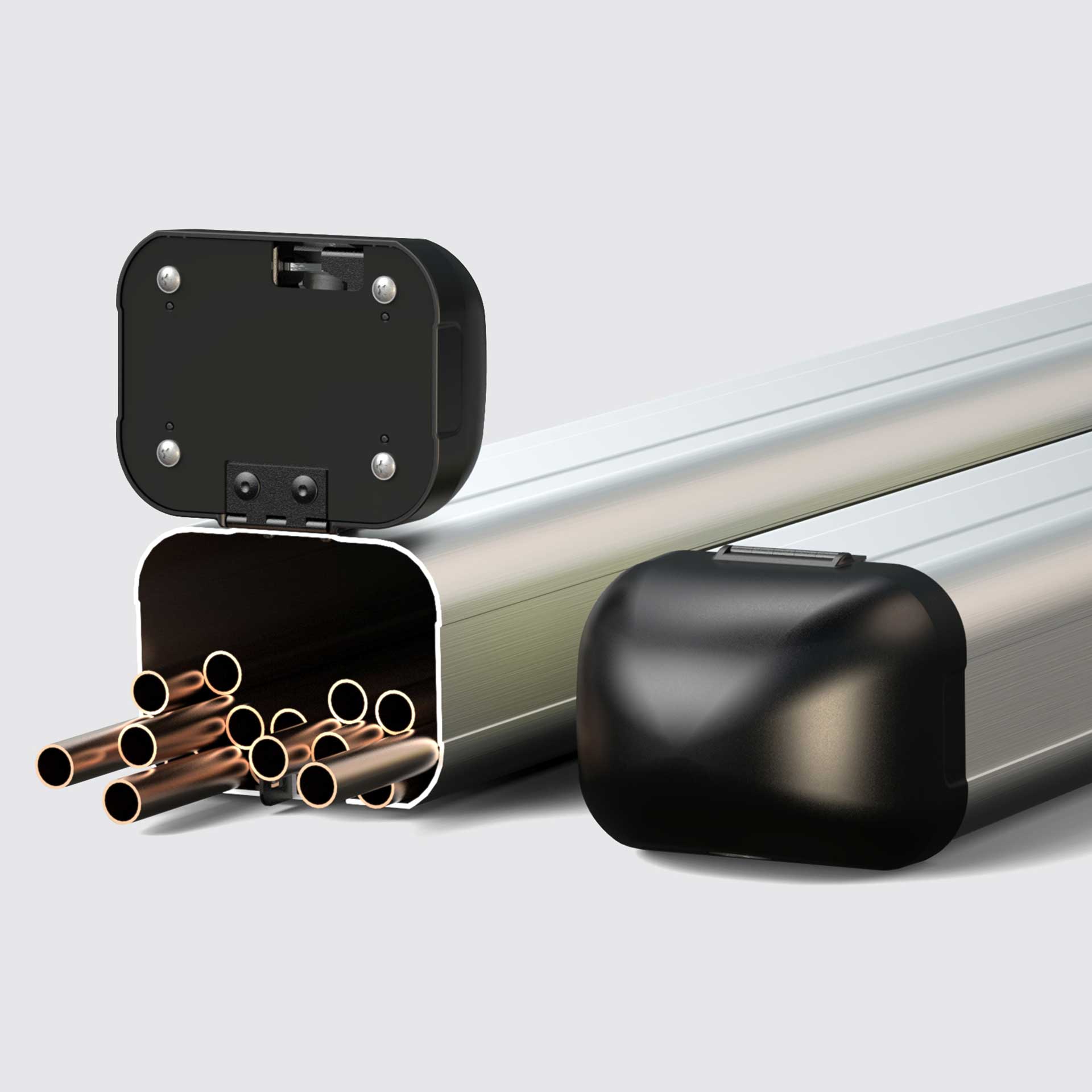 Serie TR | Langmaterialtransportbehälter Aluminium - 2.165 mm lang, ohne Innenverkleidung 